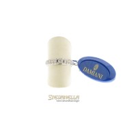 DAMIANI anello solitario oro bianco e diamante ct.0,13+0,22 referenza DA98482